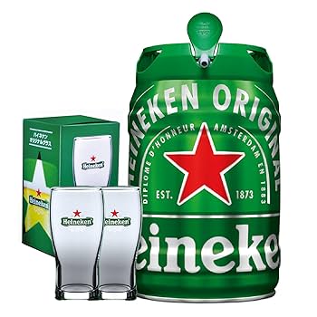 【未開封】Heineken ハイネケン　5L ケグ 2本セット 9800円 未開封】Heineken ハイネケン5L ケグ 2本セット 9800円